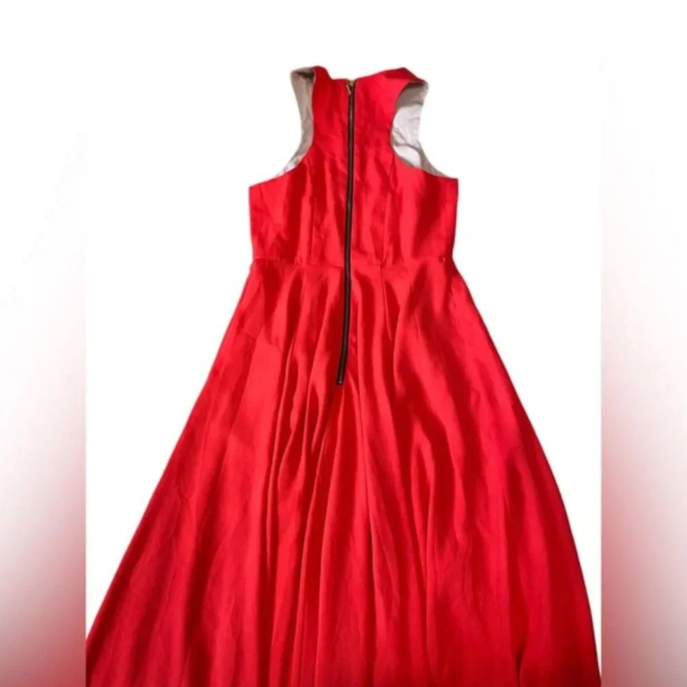 Naven Halter Sleeveless Red Maxi Dress - Picture 3 of 7